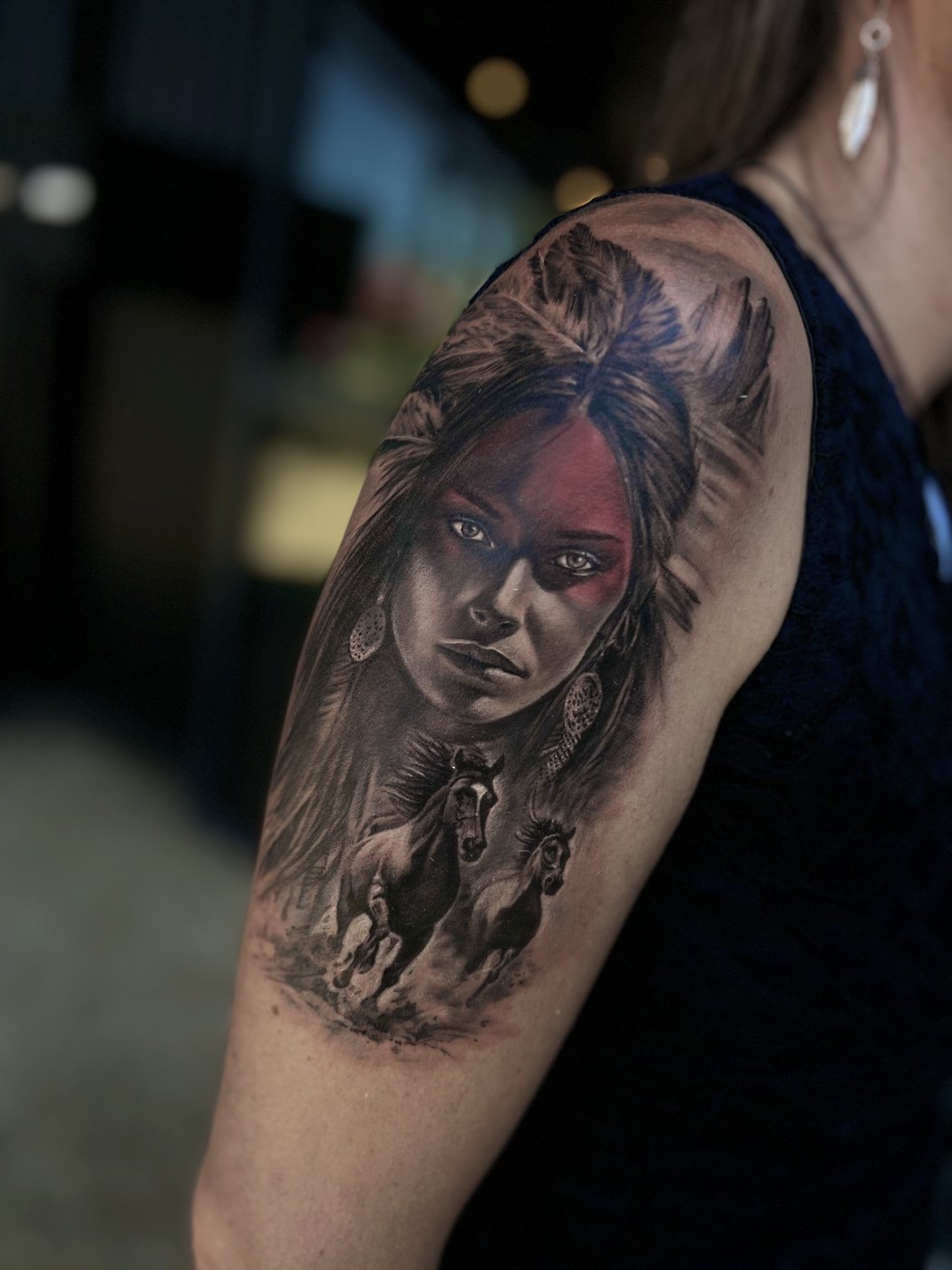 Tatouage portrait couleur